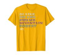 Magic: The Gathering Location Text Stack T-Shirt, Men, Golden Yellow, Small
