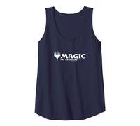 Magic: The Gathering- Magic Modern Logo Tank Top, Women, Navy Blue, X-Large