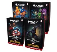 Magic: The Gathering Marvel Super Heroes Commander Deck Bundle - Includes All 4 Decks (Avengers Assemble, Wakanda Forever, The Fantastic Four, Doom Prevails)