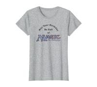 Magic: The Gathering May Your Birthday Be Full of Magic T-Shirt, Women, Heather Grey, Large