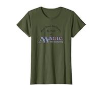 Magic: The Gathering May Your Birthday Be Full of Magic T-Shirt, Women, Olive Green, X-Large