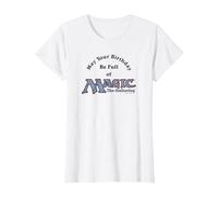 Magic: The Gathering May Your Birthday Be Full of Magic T-Shirt, Women, White, X-Small