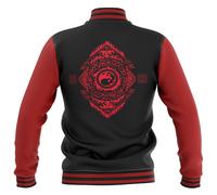 Magic: The Gathering Mountain Roundel Varsity Jacket - Black/Red - XXL