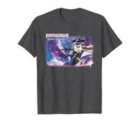 Magic The Gathering Neon Dynasty The Wandering Emperor T-Shirt, Men, Dark Heather Grey, 5X-Large
