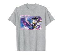 Magic The Gathering Neon Dynasty The Wandering Emperor T-Shirt, Men, Heather Grey, Large