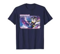 Magic The Gathering Neon Dynasty The Wandering Emperor T-Shirt, Men, Navy Blue, 3X-Large