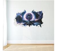 Magic: The Gathering Nicol Bolas Broken Wall Sticker MTG Decal (120cm Width x 60cm Height)