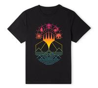Magic The Gathering Official Colour Linework Design Unisex T-Shirt in Black | Size: Small Magic The Gathering Black S