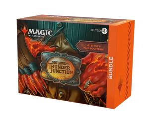 Magic: The Gathering - Outlaws by Thunder Junction Bundle - 9 Play Boosters, 30 Country Maps + Exclusive Accessories