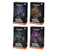 Magic The Gathering Outlaws of Thunder Junction Commander Deck Bundle - Includes All 4 Decks (Quick Draw, Desert Bloom, Grand Larceny, and Most Wanted)