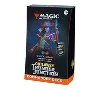 Magic: The Gathering Outlaws of Thunder Junction Commander Deck - Quick Draw (100-Card Deck, 2-Card Collector Booster Sample Pack + Accessories) (English Version)