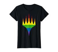 Magic: The Gathering Pride Horizontal Rainbow Logo T-Shirt, Women, Black, 3X-Large