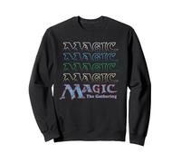Magic: The Gathering Repeat of Retro Logo Sweatshirt, Adult Unisex, Black, Medium