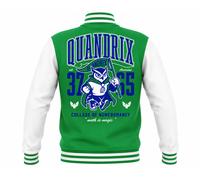 Magic the Gathering Strixhaven Quandrix Varsity Jacket Green / White - XXL