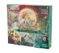 Magic: The Gathering The Lord of the Rings: Tales of Middle-earth Scene Box - The Might of Galadriel (6 Scene Cards, 6 Art Cards, 3 Set Boosters + Display Easel)