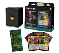 Magic The gathering The Lord of The Rings: Tales of Middle-Earth commander Deck 4 + collector Booster Sample Pack