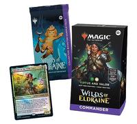 Magic: The Gathering Wilds of Eldraine Commander Deck - Virtue and Valor (100-Card Deck, 2-Card Collector Booster Sample Pack + Accessories)