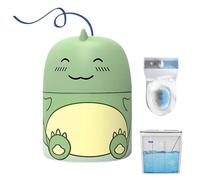 Magic Toilet Cleaning Bottle, Cute Dinosaur-Shaped Toilet Bowl Cleaner, Not Dirty Hands Tank Cleaner with Carrying Rope Design, Jasmine, Peach,Ocean, for Three Months (Jasmine)
