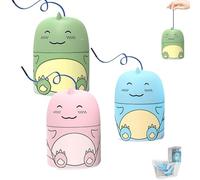 Magic Toilet Cleaning Bottle, te Dinosaur-Shaped Toilet Bowl Cleaner Bottle with Drawstring, Fragrances, Ocean Jasmine Peach, One Bottles For Three Month (3PCS)
