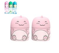 Magic Toilet Cleaning Bottle, The New 2025 Toilet Water Tank Cleaner,Cute Dinosaur-Shaped Toiletes Bowl Cleaner Bottle, with Ocean, Jasmine, And Peach Scent (Pink * 2)