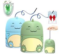 Magic Toilet Cleaning Bottle, Toilet Water Tank Cleaner Bathroom with Ocean, Cute Dinosaur-Shaped Toilets Bowl Cleaner Bottle, Jasmine, And Peach Scent, Carrying Rope Design Not Dirty Hands(Blue+Green