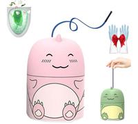 Magic Toilet Cleaning Bottle, Toilet Water Tank Cleaner Bathroom with Ocean, Cute Dinosaur-Shaped Toilets Bowl Cleaner Bottle, Jasmine, And Peach Scent, Carrying Rope Design Not Dirty Hands(Pink)