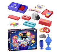Magic Toy Set, Magician Stage Props, Skill Enhancer Performance Tools Durable Design Easy Setup Party Travel Friendly Crowd Pleaser, Magic Props for Kids, Adults