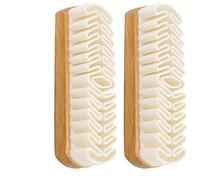 Magic TPR Suede Brush Shoe Cleaning Brush, Dry-Brushing for Dust Removal, Silicone Brush Wood Brush for Cleaning Suede/Nubuck/Leather Material of Shoes Bags and Clothes (2PCS)