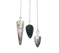 Magic Tree Agate Gemstone Pendulum Set