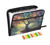 Magic Tree Expanding File Folder 13 Pockets Accordion File Organiser Folders for Paperwork A4 Storage Portable Document Organiser Filing Wallet