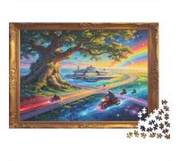 Magic Tree Fantasy River 1000 Piece Jigsaw Puzzle Paper for Adults Relaxation Focus Home Decor Puzzle Game 38x26cm/1000pcs