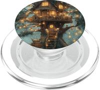 Magic Tree House in Enchanted Forest PopSockets PopGrip for MagSafe
