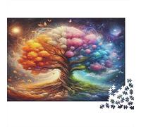 Magic Tree Jigsaw Puzzle 1000 Piece Recycled Paper for Adults Puzzle for Adults Fun Challenging Family Game Fun Home Activity Great Gift for Decompression 70x50cm/1000pcs