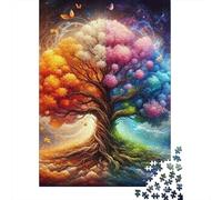 Magic Tree1000pc Cardboard Four Seasons Jigsaw Puzzle Multi Pack Adult Couple Partners Ultra Difficult Puzzle Wall Decoration Best Gift 38x26cm/1000pcs