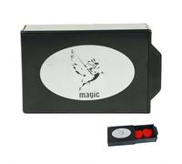 Magic Trick Drawer Box，magic Box for Appear & Disappear Tricks, Magical Illusion Prop With Hidden Secret Drawer for Magicians, Fun Easy Tricks Activity, Imaginative Skillenhancement (Black)