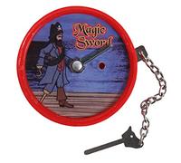 Magic Trick Penetration Clock Illusion Props Stage Close Up Show Props Fun Mentalism Accessories Appear Vanishing Toys for Magic Tricks Party Entertainment Gifts (Red)