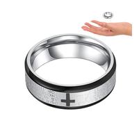 Magic Trick Ring, Floating Illusion Prop, Metal Levitation Toy, Lightweight Design, Easy to Master, Ideal for Stage Shows, Travel Fun, Street Acts, Party Gags, Color Silver