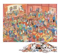 Magic & Trick Show Wooden Jigsaw Puzzle for Adults Fun 500 Pieces Toy Intellectual Game Stress Relief Decoration Education Game Relaxation And Intelligence 500pcs (52x38cm)