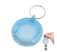Magic Tricks Coin Out - Coin Disappear Magic Props For Beginner Magicians | Portable Brain Teaser Fidget Puzzle Keyring, Fun Mental Game Prop For Kids & Adults, Gift For Magicians