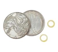 Magic Tricks Gravity Flipper Coin Walking Liberty Half Dollar Magia Magician Close Up Illusions Gimmick Props Mentalism