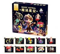 Magic Tricks Kit, 30 in 1 Magic Tricks Set for Kids Age 6 7 8 9 10 11 12, Magician Costume for Pretend Play & Step-by-Step Instruction for Beginners, Christmas Halloween Birthday Gifts for Kids