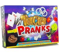 Magic Tricks & Pranks Set - Kids Magic set - 150 Piece Ultimate Magician Kit for Kids with Card Tricks, Magic Wand, Jokes & Fake Poo Prank Props - Family Games Fun Gift Set Box 6+ Gift Idee®