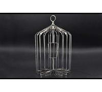 Magic Tricks Silver Steel Appearing Bird Cage (Small Size) Magician Stage Illusions Gimmick Props Magician Classical Street Illusions Gimmick