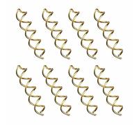 Magic Twist Metal Clip, 10Pcs Spiral Bobby Hair Pin Spin Pin Non Scratch Round Tips Spiral Hair Clip Spin Twist Screw Pins for DIY Style Golden, Metal