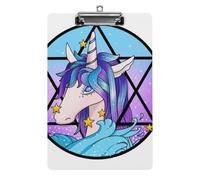 Magic Unicorn Clipboard Standard A4 Letter Size Clip Boards for School Office Restaurants
