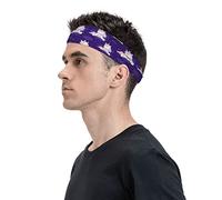 Magic Unicorn Pattern Headbands Athletic Sweatbands Sports Headband for Girls and Boys Moisture Wicking Elastic Hairband for Mens and Teenagers