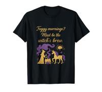 Magic Unicorn Witch Brew Fantasy Potion Sunrise Graphic T-Shirt