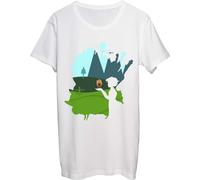 Magic Walking Castle Minimallistic Design Men's T-Shirt bnft White XX-Large