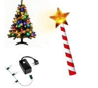 Magic Wand Christmas Light Controller, Musical LED Star Controller, Wireless Remote Control Switch Outlet Kit, for Christmas Tree Decorations String Light Controllers (Star Shape)