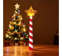 Magic Wand Christmas Tree Light Controller with Remote Control, Wireless Musical LED Star for Christmas Tree Decorations and Home Festive Parties (Red(1))